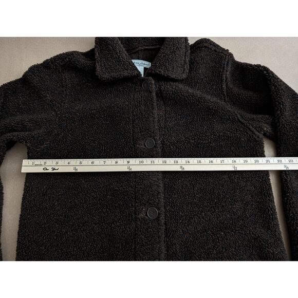 stephanie andrews sherpa teddy fleece maxi coat vintage medium - Picture 6 of 8